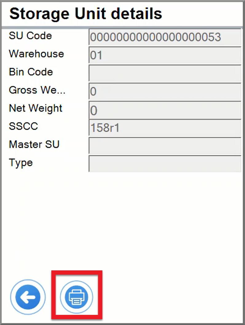 CompuTec WMS Storage Unit Details